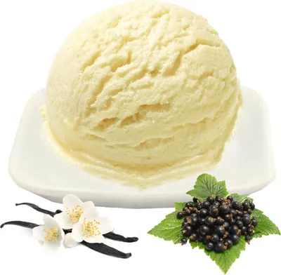 Image de Vanille Cassis Glace Low Carb Poudre Vegan sans sucre, sans lactose 1 kg