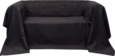 Immagine prodotto di Copriletto da divano in microscamosciato antracite 270 x 350 cm