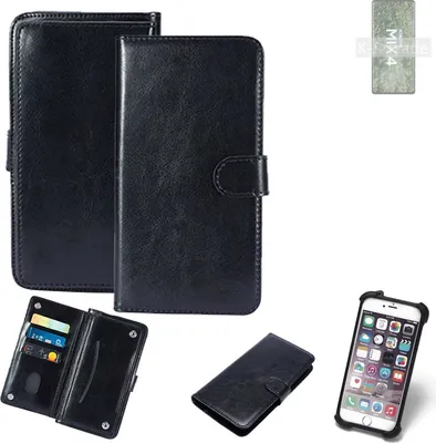 Produktbild von K-S-Trade 360° Hülle kompatibel mit Xiaomi Mi MIX 4 schwarz Kunstleder Case BookCase WalletCase Kunstlederederhülle Handyhülle, Rundumschutz