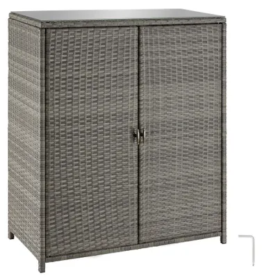 Obrázek produktu pro Hliníková zahradní skříňka Monza 84,5 x 40,5 x 103,5 cm