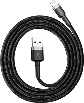 Image de Baseus Câble de charge pour Apple iPhone iPad iPod Noir Câble USB Sync 8Pin