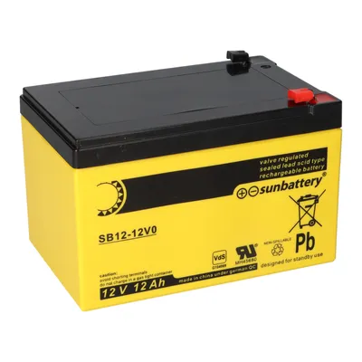 Image de SUN Battery SB12-12V0 12V 12Ah VdS T1 4,8mm AGM-Blei Akku