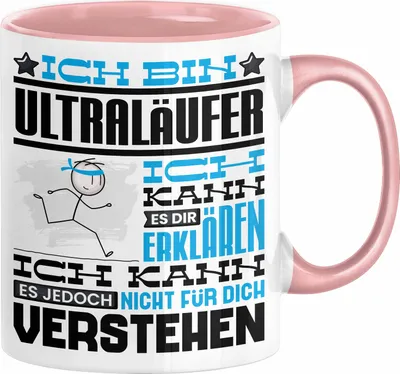 Produktbild von Ultraläufer Geschenk Kaffee-Tasse Geschenkidee für Ultraläufer Ich Bin Ultraläufer Ich Kann Es Dir Erklären Jedoch Nicht Für Dich Verstehen Spruch Lustig (Rosa)