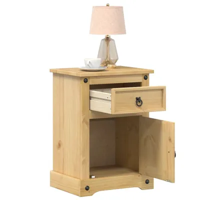 Produktbild von vidaXL Nachttisch Corona 45x35x64 cm Massivholz Kiefer