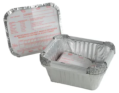 Immagine prodotto di Homéa, set di 10 ciotole, alluminio, 0,5 l, 15 x 12 x 5 cm
