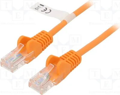 Image de 1 câble RJ45-Kabel, orange, en PVC, 0,25 mètre, référence 95253