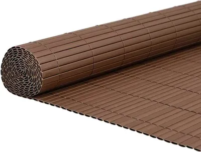 Immagine prodotto di vidaXL Recinzione da giardino bifacciale marrone 1,8x5 m PVC