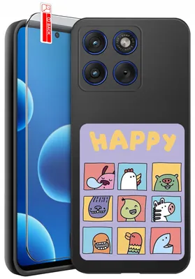 Immagine prodotto di Custodia per Motorola Edge 70 | Modelli | Custodia in silicone opaco + vetro 9H
