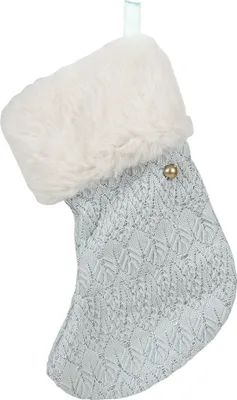 Immagine prodotto di Clayre & Eef Calza di Natale 17 cm Blu Sintetico