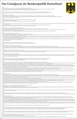 Produktbild von Educational - Bildung - Poster - Deutsches Grundgesetz