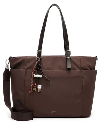 Image de SURI FREY sac shopper sac à épaule Sandey Cityshopper Brown marron foncé