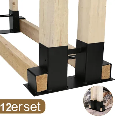Produktbild von Bettizia Holzstapelhilfe Stabile Brennholz Stapelhilfe Stapelhilfe Kaminholz Holzstapelhalter Holz