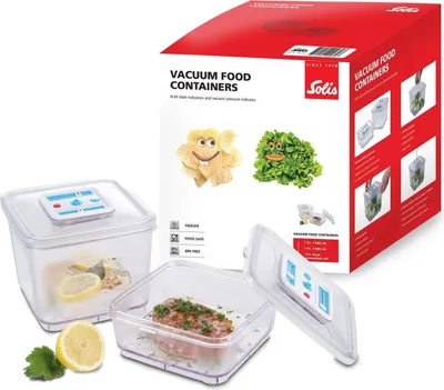 Obrázek produktu pro Solis Sada skladovacích nádob Solis - zásobníky na čerstvost - 2 kusy - vakuový skladovací box