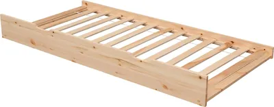 Produktbild von Bettschublade für Kinder, Holz, auf Rollen, Lattenrost inklusive, L 190 × B 94 × H 21,5cm