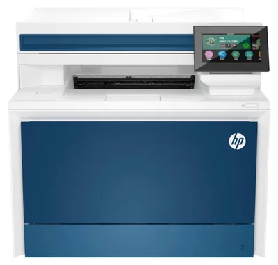 Produktbild von HP Color LaserJet Pro LaserJet Pro 4302dw Wireless Multifunction Farbe Drucker, Kopierer, Scanner; Duplex, Laser, Farbdruck, 600 x 600 DPI, A4, Direktdruck, Blau, Weiß