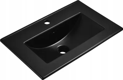 Zdjęcie produktu dla Umywalka naszafkowa 500 x 390 x 175 CZARNA MATOWA ceramiczna Omeble