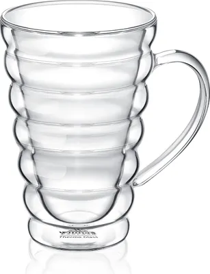 Produktbild von Szklany kubek termiczny Wilmax z podwójnymi ściankami, 300 ml, WL-888424/A
