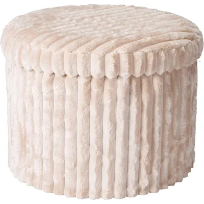 Produktbild von Runde Pouf mit Stauraum, faltbar, Ø 43 cm x 32,5 cm