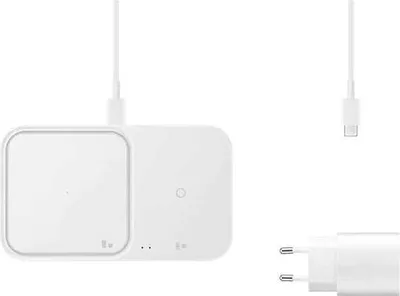 Produktbild von Samsung Wireless Charger Duo mit Adapter EP-P5400T, White