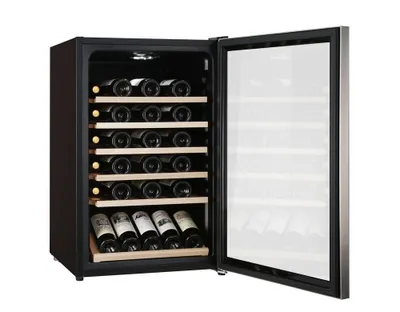Produktbild von CAVIN Polar Collection 49 - Weinkühlschrank | 45 Flaschen | 1 Temperaturzone 4-22°C | Kompressor | Kapazität 45 Flaschen | Holzregalböden | UV-Glas