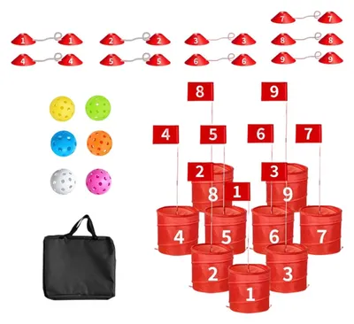 Produktbild von Garten-Golf-Set mit 9 Löchern und Eimer