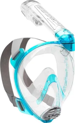 Produktbild von Cressi Baron Schnorchelmaske Durchsichtig,Blau M-L Durchsichtig,Blau M-L