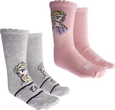 Produktbild von Disney Die Eiskönigin Elsa Anna Mädchen Kinder lange Socken im 2er Pack – 31/34