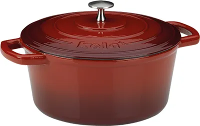 Produktbild von KELA Bräter Calido 4l 11,5cm Ø24cm rot/beige
