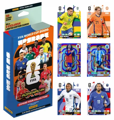 Obrázok produktu pre Panini Fifa World Cup 2026 Adrenalyn Xl Blister Pack – As Many As 50 Cards