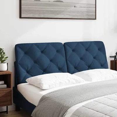 Produktbild von vidaXL Kopfteil-Kissen Blau 140 cm Stoff