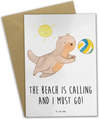 Produktbild von Mr. & Mrs. Panda babykarte Sommer Meer Strand - Weiß - Geschenk, hochzeitskarten, Strandurlaub, Lebensfreude, Urlaub Am, glückwunschkarten, Motive, Kuscheln, Winter