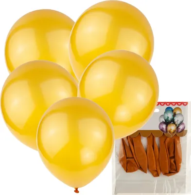 Zdjęcie produktu dla Tg53244Z Balony Metallic 5Szt Złote Chrome Metaliczne Urodziny Ślub Impreza