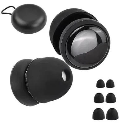 Zdjęcie produktu dla Zatyczki do uszu silikonowe spania wygodne 6 par etui
