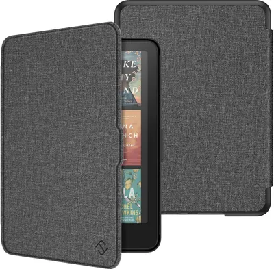 Immagine prodotto di Custodia Fintie per Kindle Paperwhite (12ª generazione) da 7" - modelli 2025/2024, custodia protettiva leggera con funzione di spegnimento/accensione automatica per Kindle Colorsoft/Paperwhite Signature Edition, color grigio scuro