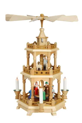 Produktbild von Pyramide Christi Geburt bunt BxHxT 30x42x30cm NEU