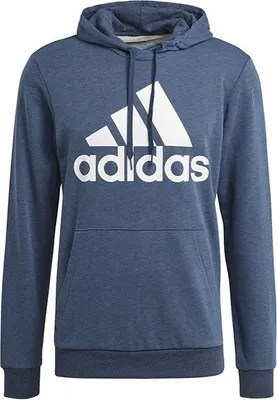Immagine prodotto di Adidas M BL FT Felpa con cappuccio - GM6965 blu scuro/bianco, Colore:Blu scuro, Tessile:S