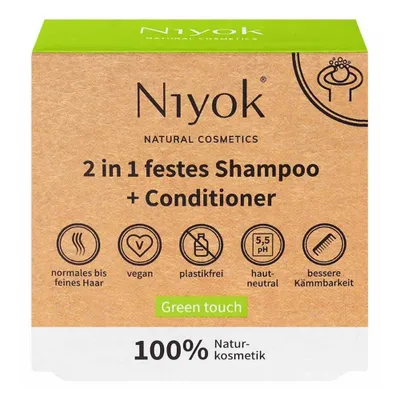 Image de shampooing+Conditionneur solide 2en1 - Green touch 80g