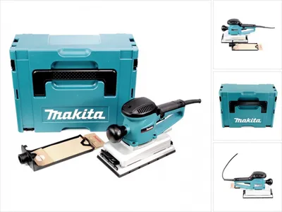Zdjęcie produktu dla Szlifierka oscylacyjna Makita BO 4900 VJ o mocy 330 W w zestawie Makpac