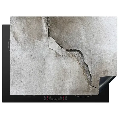 Produktbild von KitchenYeah© Herdabdeckplatte Beton - Industriell - Grau , 71x52cm, Küche Deko, Glaskeramikkochfeld Herdabdeckung, Abdeckplatte fùr Kochfeld