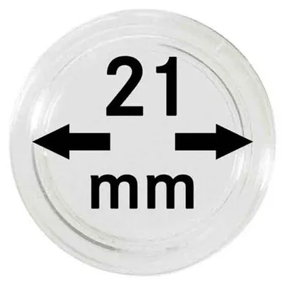 Produktbild von Lindner 2251021 Münzkapseln 21 mm-100er Pack