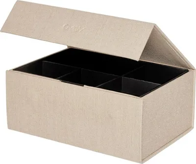 Produktbild von OYOY LIVING Aufbewahrungsboxen L25xW18xH10,5 beige