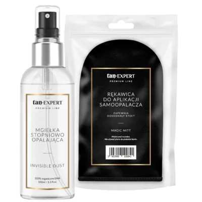 Productafbeelding van TanExpert Invisible Dust zelfbruinende gezichtsspray + applicatiehandschoen