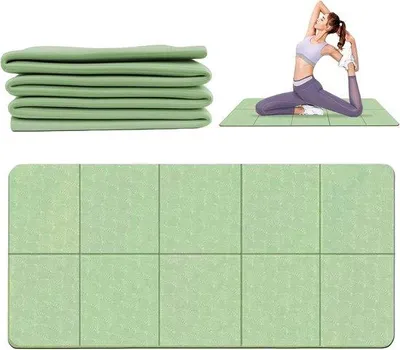 Produktbild von Faltbare Yogamatte für Reisen und Sport - Leichte Turnmatte für Fitness und Pilates