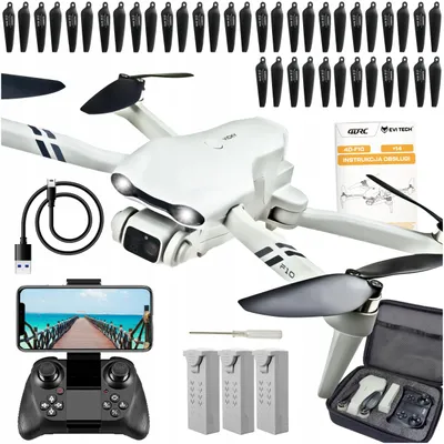 Produktbild von Drohne Flypro10 Bürstenlos 2 Kameras Wifi Fpv 3X20Min Flug 2Km Reichweite