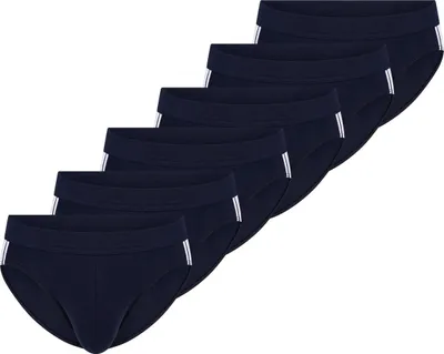 Produktbild von Schiesser 6er Pack - 95/5 Stretch - Baumwolle Rio Slip / Unterhose Optimale Passform für den täglichen Komfort., Elastischer Bund für perfekten Halt., Weiche Baumwolle sorgt für ein angenehmes Tragegefühl. dunkelblau 5