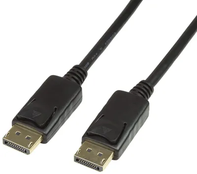 Zdjęcie produktu dla LogiLink CV0077 Kabel połączeniowy LogiLink DisplayPort, czarny, 10,0 m