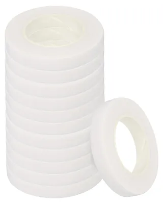 Blumenband, 12 Rollen, Weiß, 12 mm x 27 m, Krepppapier