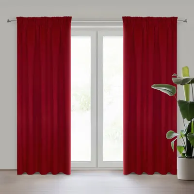 Produktbild von Vorhang BLACKOUT rot 135x270 cm Kräuselband