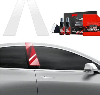 Image de Film de protection 2 en 1 Grizz Protector pour montant B - Tesla Model 3 (2017-2020)