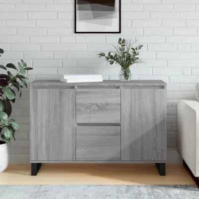 Produktbild von The Living Store Sideboard Grau Sonoma 104x35x70 cm Holzwerkstoff